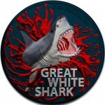 Australia $1 BLOODY GREAT WHITE SHARK 2021 Silver Coin 1 oz